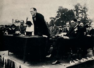 Spreken bij Enfield Munitions Works, 1917, 1945