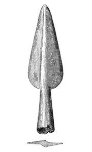 Speerpunt uit Homblières, Aisne, Frankrijk, 1893 door Unbekannt