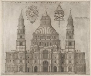 Speculum Romanae Magnificentiae: Sint-Pieter, 1547 door Unbekannt