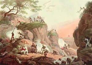 Sport in India - Rookwolven uit hun Holen, ca. 1808, 1901 door Unbekannt