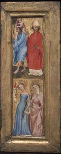 St. Christoffel en St. Erasmus, St. Barbara en een andere vrouwelijke heilige, c. 1424 door Unbekannt