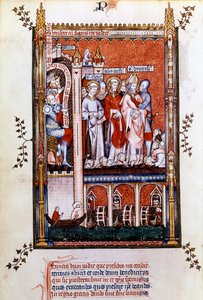 St. Denis wordt de martelaren getoond, 1317