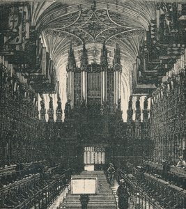 St. Georges Kapel: Het koor, kijkend naar het westen, 1895 door Unbekannt