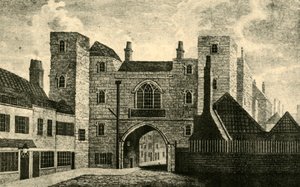 St. Johns Gate, Clerkenwell, 1813 door Unbekannt