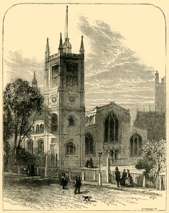 St. Margarets Kerk, vanuit het Noordwesten, 1881