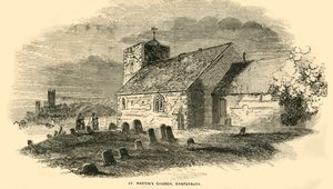 St. Martins Kerk, Canterbury, Kent, c1850