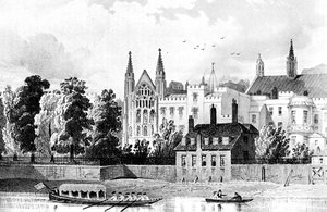St. Stephens Kapel en het Huis van de Spreker, Westminster, Londen door Unbekannt