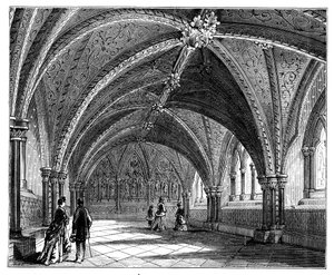 Crypte van St. Stephen, Westminster Palace, Londen, c1888