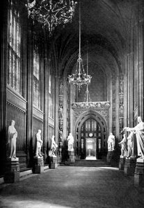St. Stephens Hall, Palace of Westminster, Londen, ca. 1905