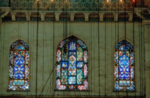Glas-in-loodraam, Suleymaniye-moskee, 1557 door Unbekannt