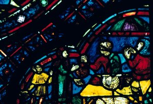 Glas-in-lood, Kathedraal van Chartres, Chartres, Frankrijk