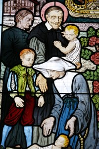 Glas-in-lood in de Saint-Honore d