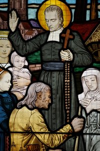 Glas-in-lood in Saint-Honore d