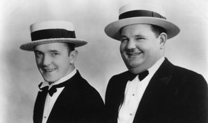 Stan Laurel 1890-1965 en Oliver Hardy 1892-1957, 20e eeuw door Unbekannt