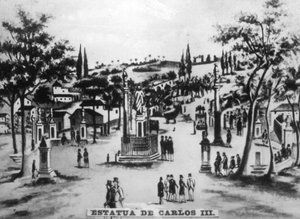 Standbeeld van Karel III door Unbekannt
