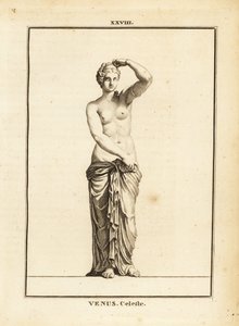 Beeld van Venus Celeste, Romeinse godin van liefde, schoonheid, seks en vruchtbaarheid door Unbekannt