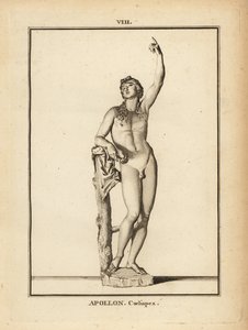 Beeld van de Romeinse god Apollo Coelispex, kijkend naar de hemel