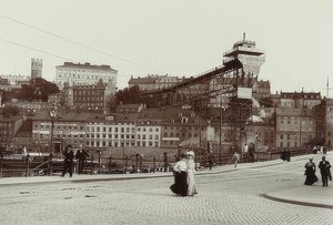 Stockholm, Zweden. Katarinahissen. Rond 1900