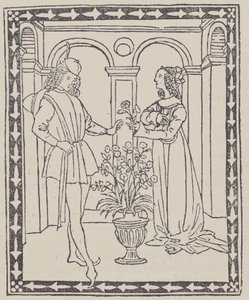 Storia di due amanti Verhaal van twee geliefden, ca. 1495-1500 door Unbekannt