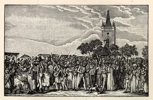 Stralau Vis Parade, ca 1865 door Unbekannt