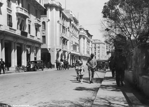 Straatscène, Casablanca, Marokko