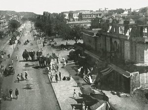 Straatscène in de stad Jaipur, India, 1895 door Unbekannt