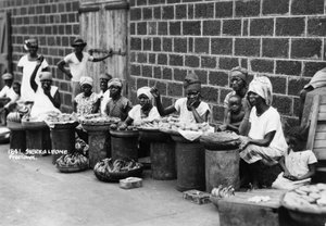 Straathandelaren, Freetown, Sierra Leone, 20e eeuw door Unbekannt