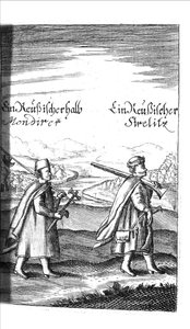 Streltsy uit Georg Adam Schleissing Derer beyden Czaaren in Reussland Iwan und Peter Alexewiz, 1693 door Unbekannt