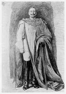 Studie voor het emaille portret van Keizer Wilhelm II van Duitsland, 1901