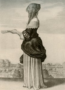 Zomer - Gebruikelijke zomerkleding van een Engelse dame, regering van Karel I