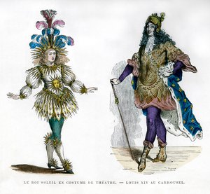 Zonnekoning theaterkostuum, en koning Lodewijk XIV van Frankrijk, 1882-1884 door Unbekannt