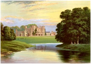 Sundorne Kasteel, nabij Shrewsbury, Shropshire, huis van de familie Corbet-Pigott, c1880