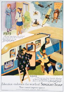 Zonlicht zeep advertentie, 1919