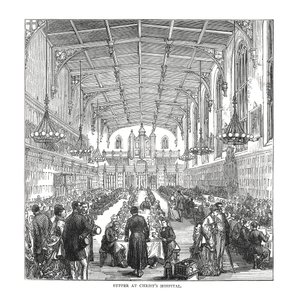 Avondmaal in Christs Hospital, 1878 door Unbekannt