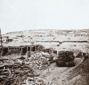 Voorraaddepot, Massiges, Noord-Frankrijk, ca. 1914-1918 door Unbekannt
