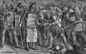 Overgave van de Koning van Frankrijk bij Poitiers, september 1356, ca. 1880 door Unbekannt