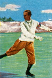 Zweedse kunstschaatser Gillis Grafström, 1928 door Unbekannt