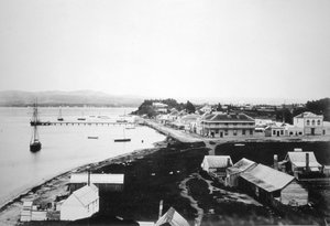 Tauranga, Bay of Plenty, Noordereiland, Nieuw-Zeeland, 1875