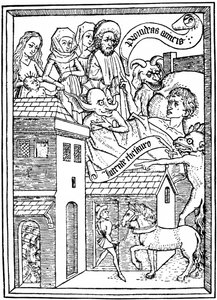 Verleiding tot hebzucht, ca. 1465, 1964 door Unbekannt