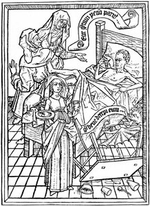 Verleiding tot Ongeduld, ca. 1465, 1964 door Unbekannt