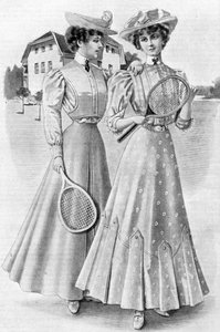 Tennisjurken, meisjeskleding voor augustus, 1906 door Unbekannt