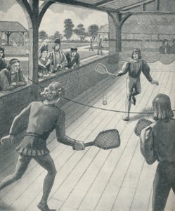 Tennis in de tijd van de Tudors, ca. 1934