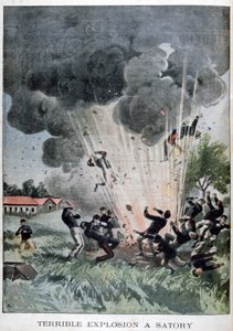 Vreselijke explosie in Satory, Frankrijk, 1902 door Unbekannt