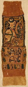 Textiel Fragment, Byzantijns, 6e-8e eeuw door Unbekannt