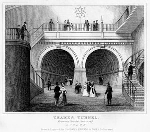 Thames Tunnel, Londen, 19e eeuw