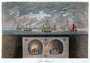 Thames Tunnel, ca. 1830 door Unbekannt