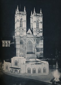 De abdijkerk van St. Peter, Westminster, met de tijdelijke bijlage, 1937 door Unbekannt