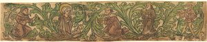De Aanbidding der Wijzen in een rand, ca. 1480