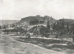 De Agora en Akropolis, Athene, Griekenland, 1895