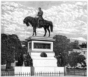 Het Albert Memorial, Charlotte Square, Edinburgh door Unbekannt